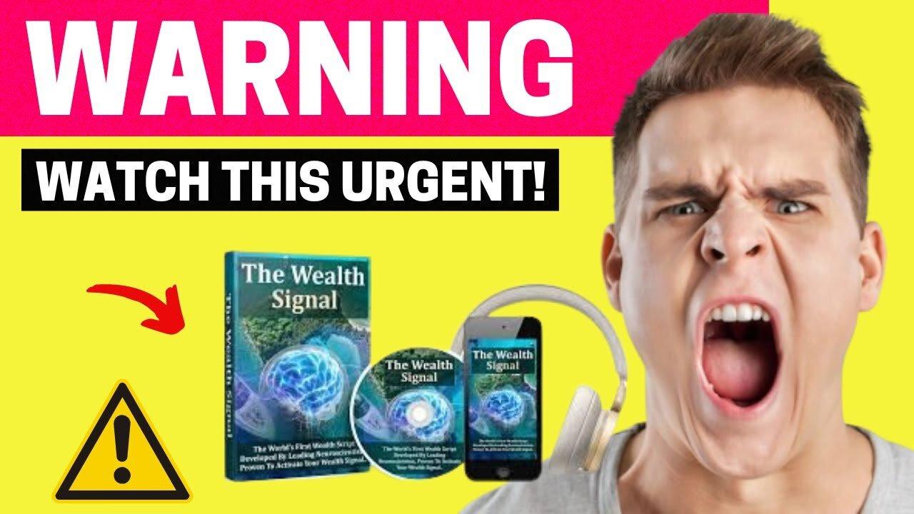 The Wealth Signal Review 💥🔥{{DOESN'T WORK?}}🔥💥THE WEALTH SIGNAL PROGRAM - The Wealth Signal Reviews